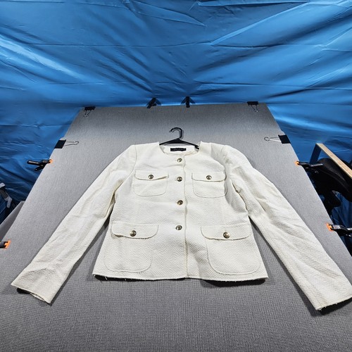 Zara ecru blazer features - blazer,