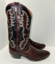 VTG Justin USA Boots Python