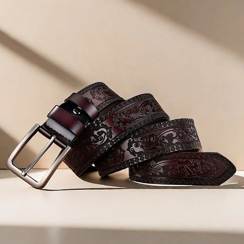 Genuine leather belt men - leather,