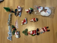 Vintage christmas cake topper - christmas,