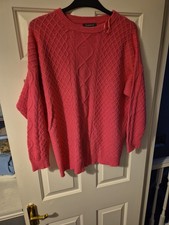 Ladies  Long Jumper In Pink