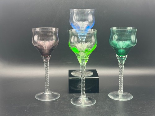 Set four coloured wine - set, of