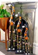 Wooden Giraffe Statue Carving