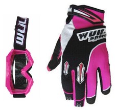 Wulf Kids Motocross Gloves Childrens Off Road Dirt Kart Quad PIT Bike MX Goggles