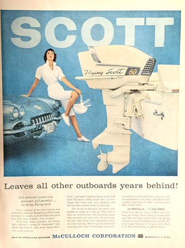 Scott boat outboard motor - boat,