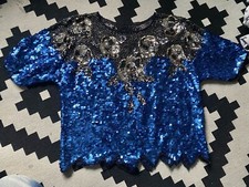vinatge sequin top m
