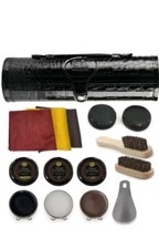 Stone & Clark 12PC Shoe Polish & Care Kit Leather Shoe Shine Kit 