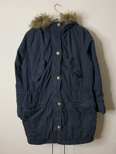 Abercrombie fitch navy parka - abercrombie,