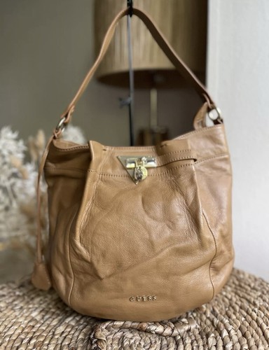 Guess luxe tan - genuine, leather