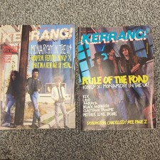 KINGS X -COVER ARTISTS KERRANG NO 175 & 243- BLACK SAB MAGAZINE 1988 & 1989. 
