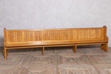 Solid english oak church pew - english,