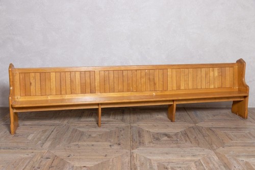 Solid english oak church - oak, pew