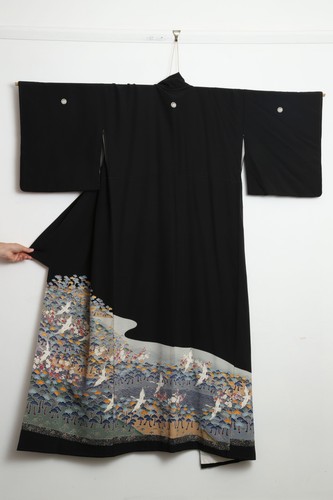 Vintage japanese kimono - vintage, crane