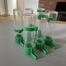 6 x Cage Clip Aviary Pet Water Drinker Feeding  Birds Supply Food Feeder drinker