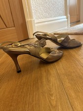 Sabrina Chic Women's Court Shoes Pewter, Metallic colour UK Size 6