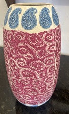 Paisley ceramic vase pink - paisley,