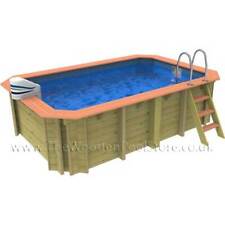Exercise Wooden Pool 2.426m x 3.916m x 1.17m Depth Above or In Ground Swimmin...