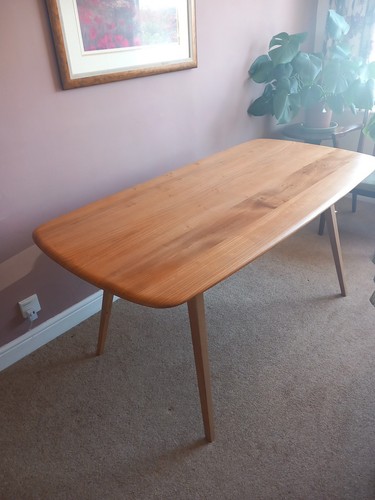 Ercol plank top dining table - top,