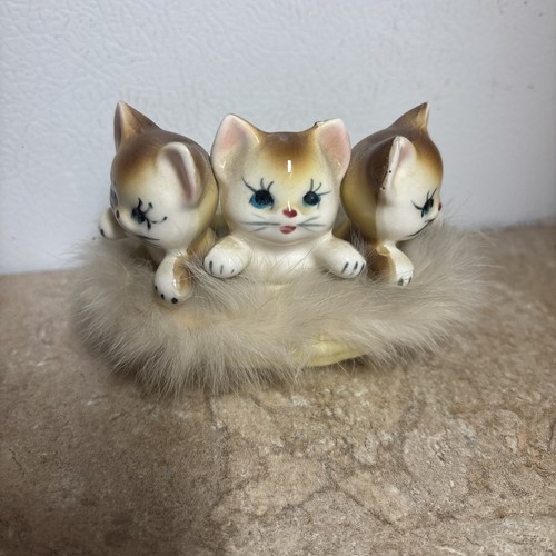 Vintage kittens basket - vintage,