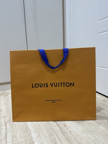 Genuine orange paper bag - orange, lv