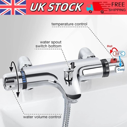 Chrome thermostatic bath - chrome,