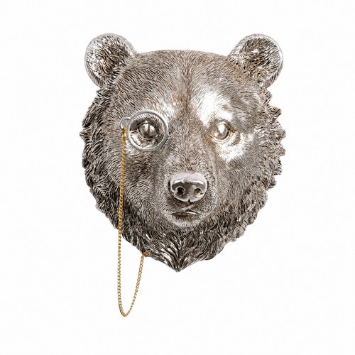 Bear head wall ornament - head, with
