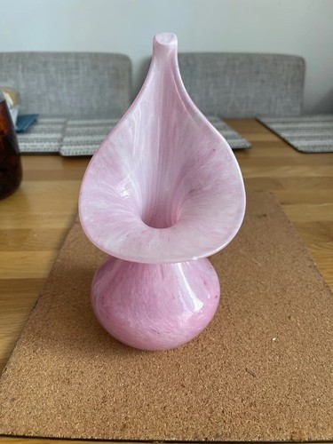 Alum bay pink glass 19cm - alum,