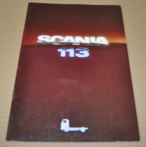 Scania 113 truck brochure - truck,