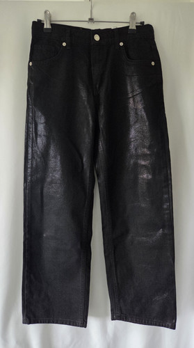 Zara girls black jeans coated - zara,