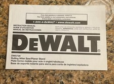 Instruction Manual for Dewalt