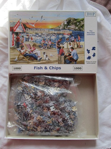 Hop 1000 jigsaw fish and - and, chips