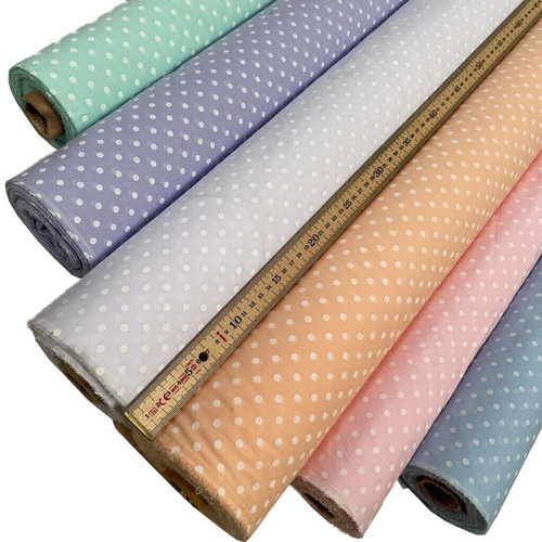 Polka dot pastel polycotton - polka,
