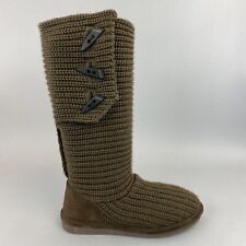Bearpaw Dark Brown Knit Tall