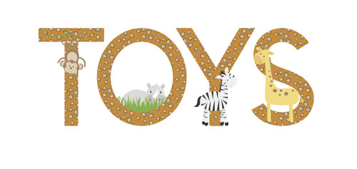 Toys sticker for toy - toys, boxes