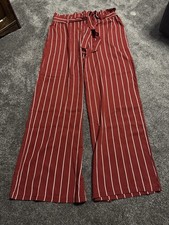 AVON Red & White Striped Wide