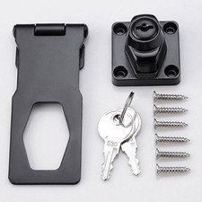 Locking Hasp and Staple with Keys Padlock 2.5/3/4 Inch Cupboard Shed Garage Lock