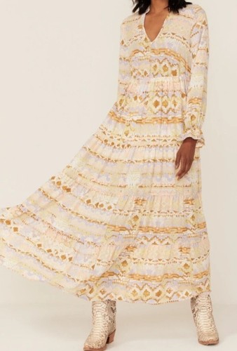 Boho maxi dress - maxi, sz