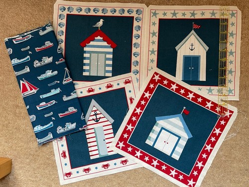 Beach hut panels long - beach,