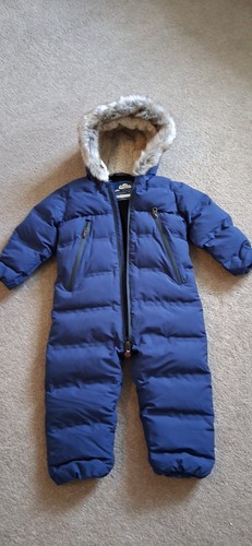 Next blue padded snowsuit with - next, snowsuit/with