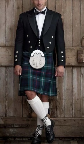 Men scottish highland kilt - men's,
