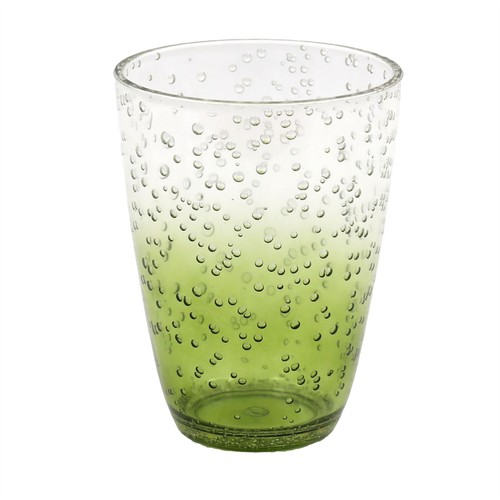 Green bubbles plastic drinks - green,