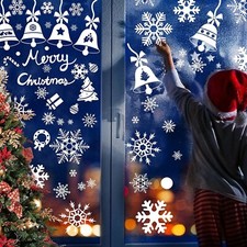 110PCs Christmas Window Sticker  Xmas Removable Clings (Jingle Bell)