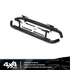 FOR LAND ROVER DEFENDER 110 03> L316 FIRE ICE ALL BLACK SIDE STEP RUNNING BOARDS