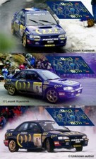Decals Subaru Impreza WRC Rallye Montecarlo 1995 Sainz McRae Liati 555 decals