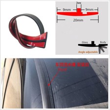 10ft 3m DIY Black Car Windshield Sunroof Waterproof Edge Sealing Protector Strip