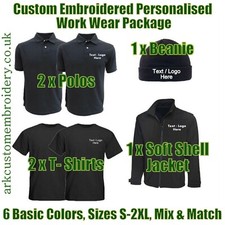 Personalised Embroidered Embroidery Work Wear Package Business Uniform Bundle