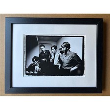 JOY DIVISION BLACK AND WHITE  (FRAMED) POSTER - great A4 shot mounted and framed