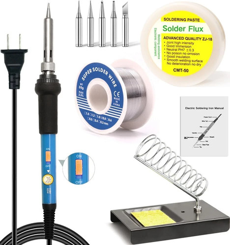 Soldering iron kit with solder - iron,