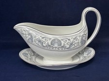 WEDGWOOD DOLPHINS GRAVY BOAT WITH FIXED STAND FIRST QUALITY