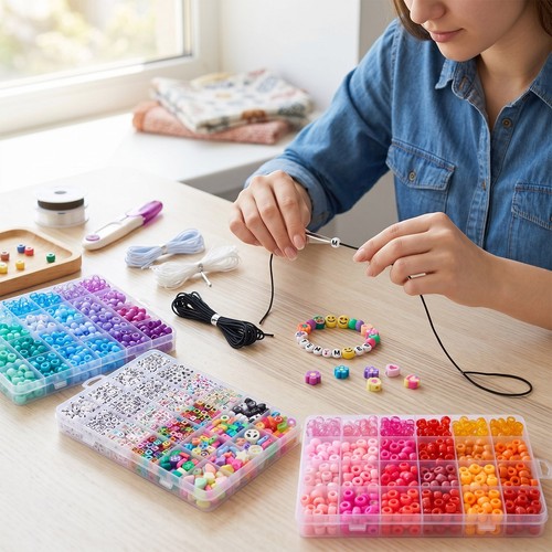 Bracelet craft make own - craft, beads
